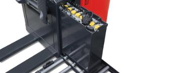 Sideværts batteriskift