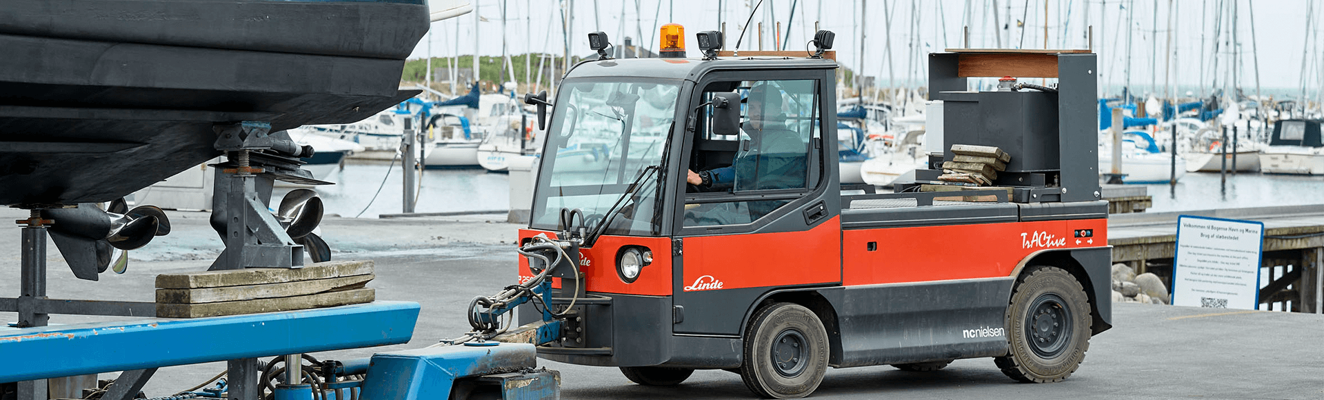 Linde P250 trækker fynske lystbåde