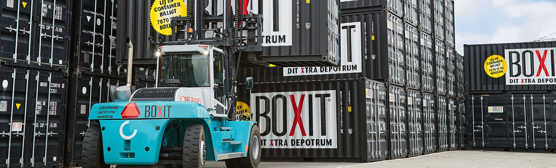 Konecranes gafler containere hos BOXIT