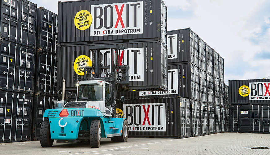 Konecranes gafler containere hos BOXIT